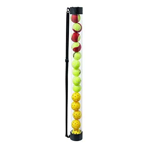 LITIAN Pickleball Balls or Tennis Ball Picker Hopper Tube for 15 Balls-Lightweight Durable Easy Ball Collector, Carrier, and Dispenser, with Shoulder Strap LITIAN Pickleball Balls or Tennis Ball Picker Hopper Tube for 15 Balls-Lightweight Durable Easy Ball Collector, Carrier, and Dispenser, with Shoulder Strap