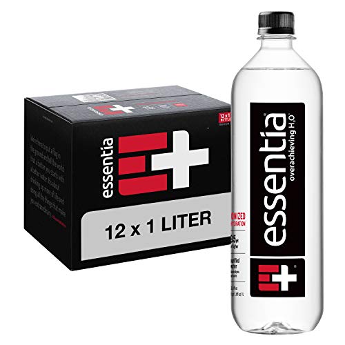 Essentia Bottled Water, Ionized Alkaline Water:99.9% Pure, Infused With Electrolytes, 9.5 pH Or Higher With A Clean, Smooth Taste, 33.8 Fl Oz (Pack of 12) Essentia Bottled Water, Ionized Alkaline Water:99.9% Pure, Infused With Electrolytes, 9.5 pH Or Higher With A Clean, Smooth Taste, 33.8 Fl Oz (Pack of 12)