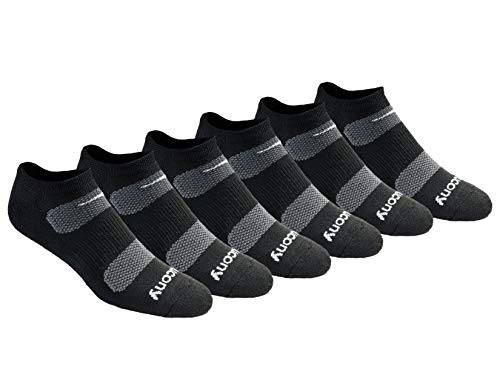 Saucony mens Multi-pack Mesh Ventilating Comfort Fit Performance No-show Socks, Black Basic (6 Pairs), Shoe Size 8-12 US Saucony mens Multi-pack Mesh Ventilating Comfort Fit Performance No-show Socks, Black Basic (6 Pairs), Shoe Size 8-12 US