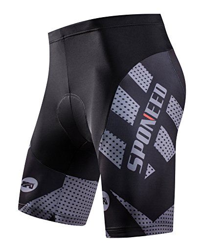 sponeed Men Bike Shorts with Padding Bicycle Road Biking Pants Gel Pad US X-Large Grey sponeed Men Bike Shorts with Padding Bicycle Road Biking Pants Gel Pad US X-Large Grey