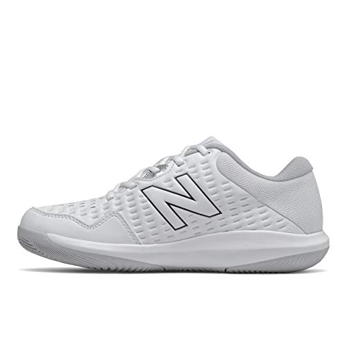 New Balance Women's 696 V4 Hard Court Tennis Shoe, White/Pigment, 8 Wide New Balance Women's 696 V4 Hard Court Tennis Shoe, White/Pigment, 8 Wide