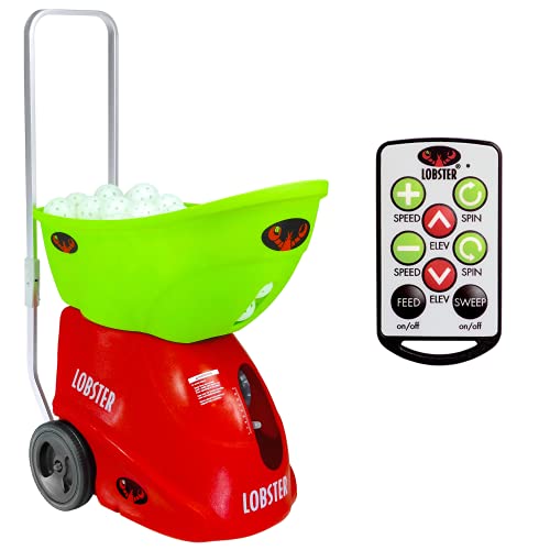 Lobster Sports – The Pickle Two by Lobster Pickleball Machine with elite10 Remote – Full-Featured – Adjustable Topspin & Backspin – 2-Line Oscillation – Battery Powered – Portable – Lightweight 42 lb Lobster Sports – The Pickle Two by Lobster Pickleball Machine with elite10 Remote – Full-Featured – Adjustable Topspin & Backspin – 2-Line Oscillation – Battery Powered – Portable – Lightweight 42 lb