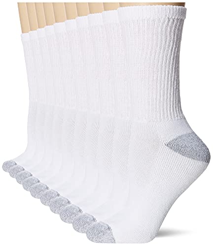 Hanes womens 10-pair Value Pack Crew fashion liner socks, White, 9-May US Hanes womens 10-pair Value Pack Crew fashion liner socks, White, 9-May US