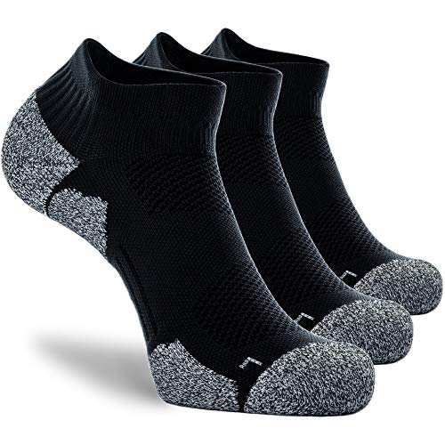 CWVLC Unisex Cushioned Compression Athletic Ankle Socks Multipack, 3-pairs Black, L (10.5-13 W US/ 9-11.5 M US) CWVLC Unisex Cushioned Compression Athletic Ankle Socks Multipack, 3-pairs Black, L (10.5-13 W US/ 9-11.5 M US)