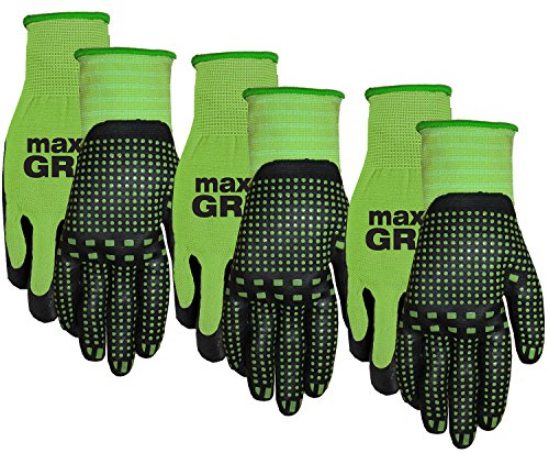 MidWest Gloves & Gear 93P03-SM-AZ-6 Max Grip Packs, 3 Pair, Ladies Green MidWest Gloves & Gear 93P03-SM-AZ-6 Max Grip Packs, 3 Pair, Ladies Green
