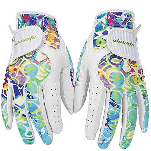 Golf Gloves for Women Ladies Soft Leather Accessories Breathable for Non Slip 1 Pair Golf Gloves for Women Ladies Soft Leather Accessories Breathable for Non Slip 1 Pair