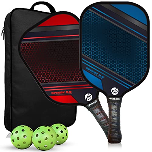 JP WinLook Premium Pickleball Paddles Set - Pickleball Set with Graphite Rackets for Women & Men and Pickleball Balls for Indoor or Outdoor Play. Pickleball Set - Racquets, Pickleballs & Carry Bag JP WinLook Premium Pickleball Paddles Set - Pickleball Set with Graphite Rackets for Women & Men and Pickleball Balls for Indoor or Outdoor Play. Pickleball Set - Racquets, Pickleballs & Carry Bag