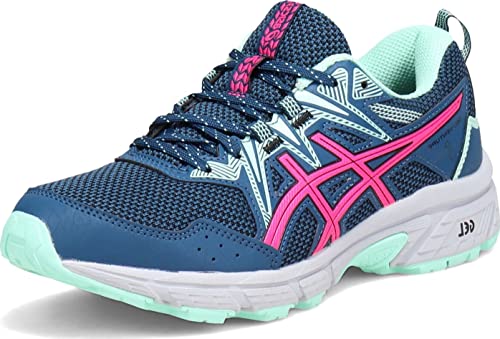 ASICS Women's Gel-Venture 8 Running Shoes, 8.5, MAKO Blue/Pink GLO ASICS Women's Gel-Venture 8 Running Shoes, 8.5, MAKO Blue/Pink GLO