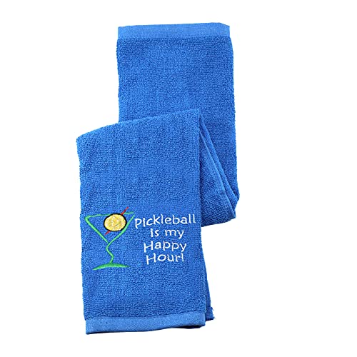 Pickleball Towel Pickleball is My Happy Hour Embroidered Sports Teem Hand Towel Gift for Pickleball Player (Pickleball is My Happy Hour) Pickleball Towel Pickleball is My Happy Hour Embroidered Sports Teem Hand Towel Gift for Pickleball Player (Pickleball is My Happy Hour)